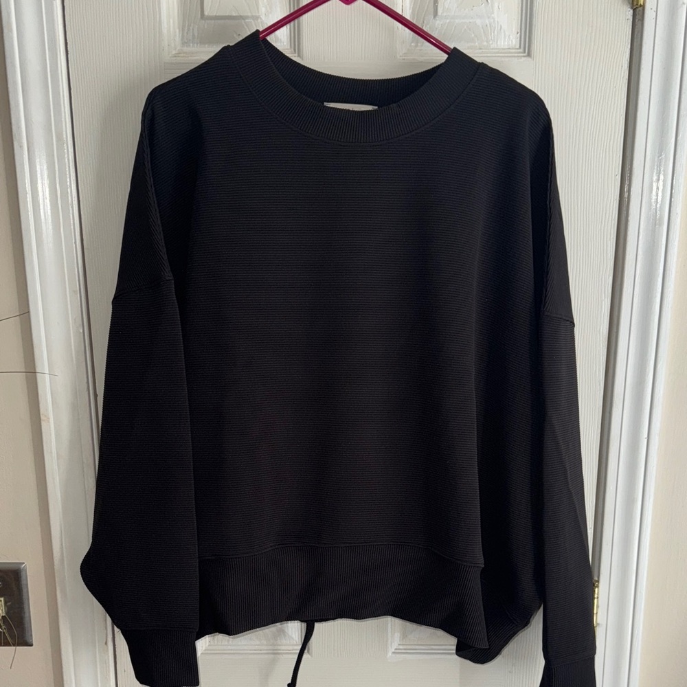 Zenana Outfitters Black Crew Neck Sweater & wide leg pants set!!! NWOT